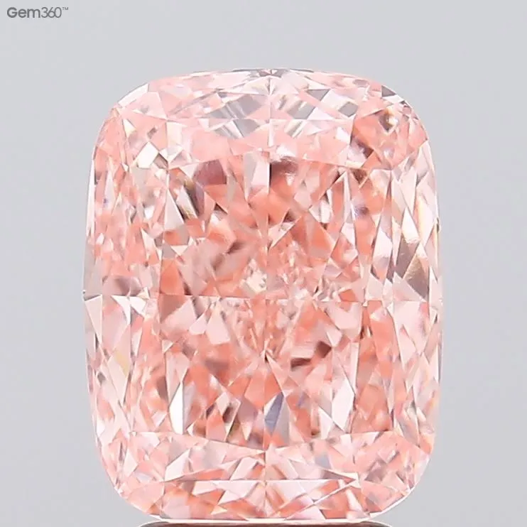 3.51ct Cushion modified Lab Grown Diamond (Colour Fancy Vivid Pink, Clarity VVS2, IGI Certified)